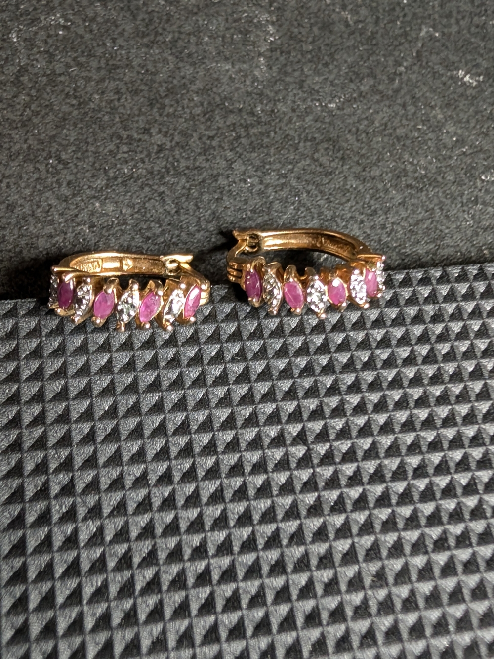 Natural Ruby 14k Gold-plated Sterling Earrings